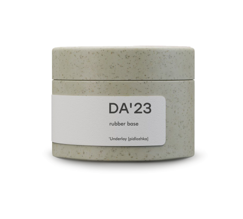 База для нігтів DA_23 Rubber base Underlay, підложка прозора, 30 мл