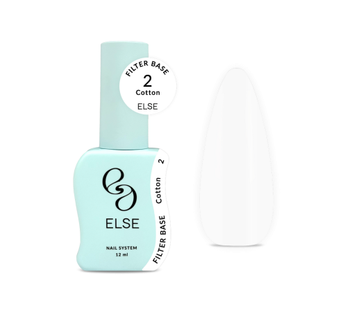 База для нігтів Else Filter base №02 Cotton, біла, 12 мл