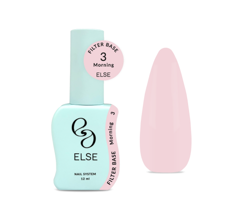 Else Filter base nail polish №03 Morning, pink, 12 ml