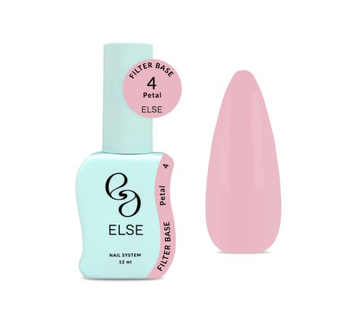 Else Filter base nail polish No. 04 Petal, light pink, 12 ml