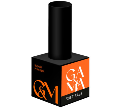 База для нігтів GaMa Soft Clear base, безкислотна, 15 мл