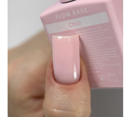 База для ногтей HEYLOVE Flow base Chill, нежно-розовая, 15 мл