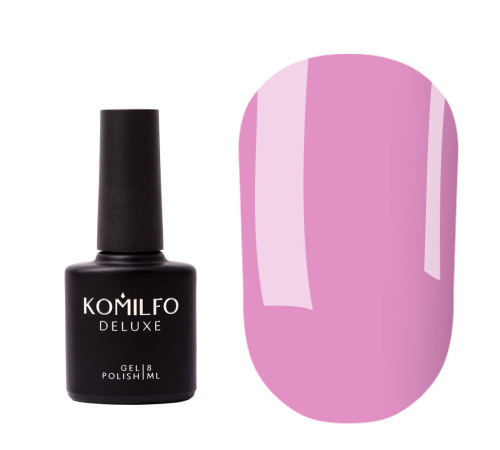 База для нігтів Komilfo Color Base Candy Pink, рожево-фіолетова напівпрозора, 8 мл