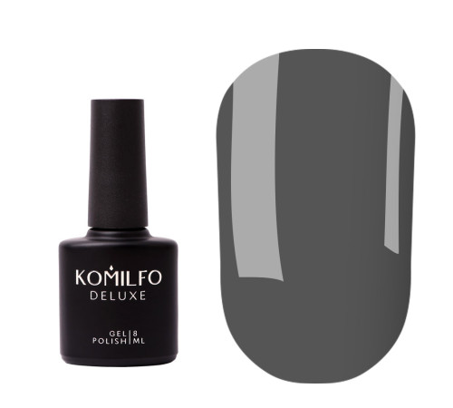 База для нігтів Komilfo Color Base Dense Fog, темно-сіра, 8 мл