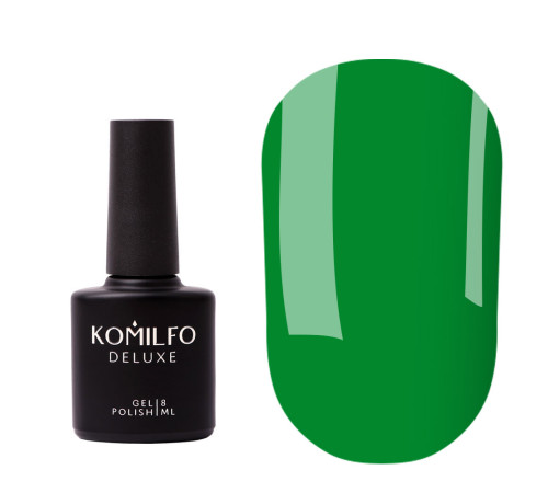 База для нігтів Komilfo Color Base Forest Green, насичена зелена, 8 ml