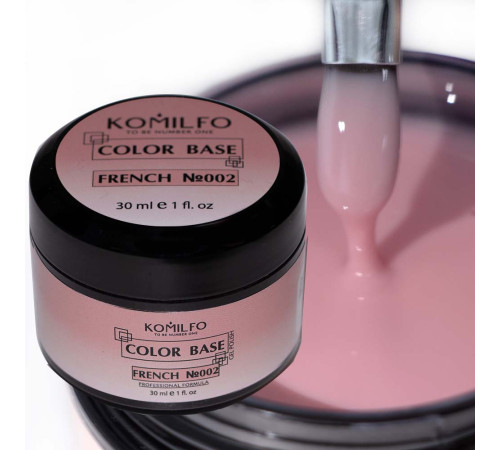 Base for nails Komilfo Color Base French 002, 30 ml jar