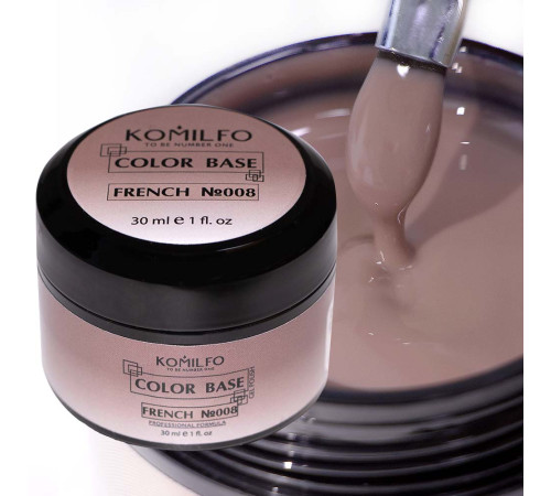 База для нігтів Komilfo Color Base French 008, 30 мл банка