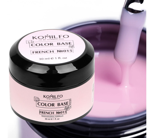 База для нігтів Komilfo Color Base French 015, 30 мл банка