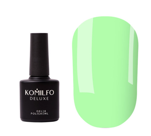 База для нігтів Komilfo Color Base Fresh Grass, салатова, 8 мл
