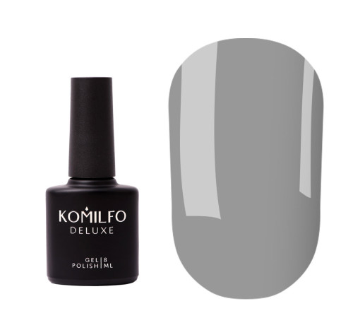 База для нігтів Komilfo Color Base Storm Clouds, темно-сірий, 8 ml
