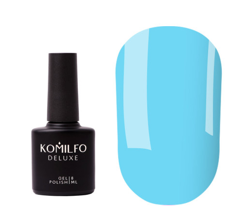 База для нігтів Komilfo Color Base Summer Sky, блакитна, 8 мл
