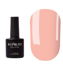 База для нігтів Komilfo Color Base Sunkissed Orange, ніжно-помаранчева напівпрозора, 8 мл