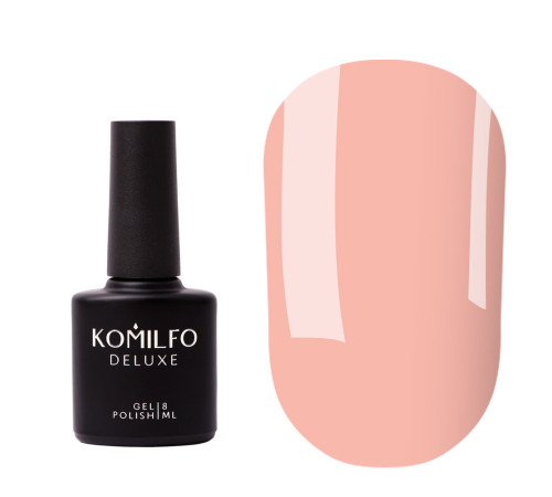 База для ногтей Komilfo Color Base Sunkissed Orange, нежно-оранжевая полупрозрачная, 8 мл