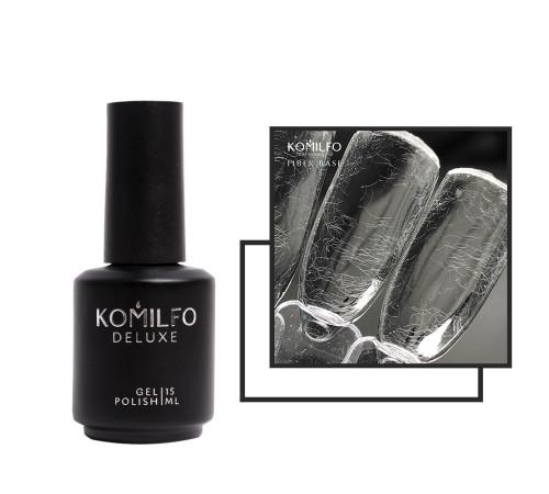 Base for nails Komilfo Fiber Base with fibers, 15 ml