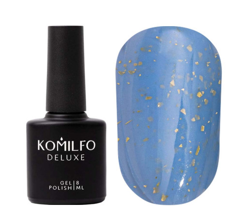 Base for nails Komilfo Potal Base P006, blue with potal, 8 ml