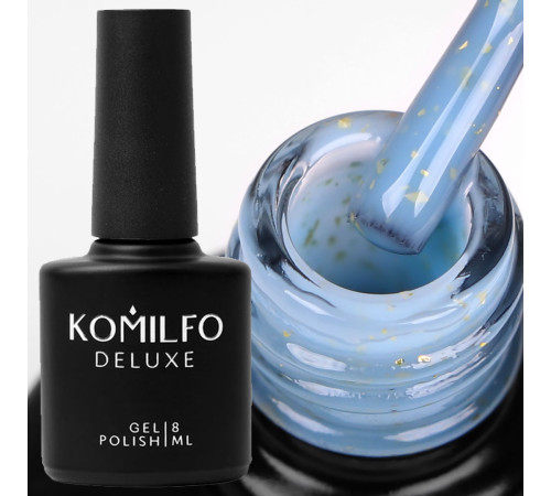 Base for nails Komilfo Potal Base P006, blue with potal, 8 ml