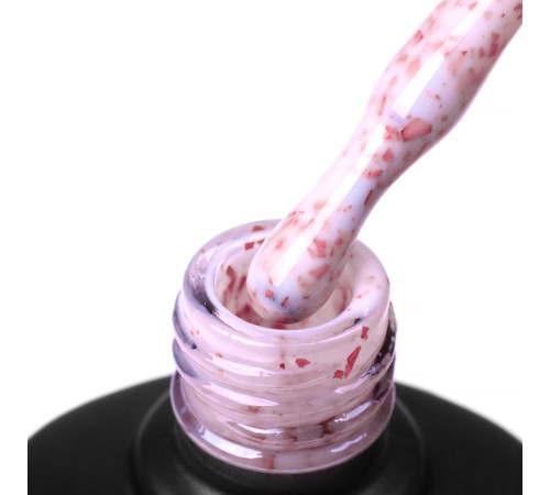 Base for nails Komilfo Potal Base P016, milky with pink potal, 8 ml