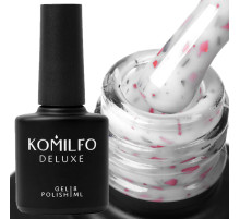 Komilfo Potal Base P018, white with pink and black potal, 8 ml