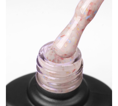 Base for nails Komilfo Potal Base P020, peach-beige with potal, 8 ml