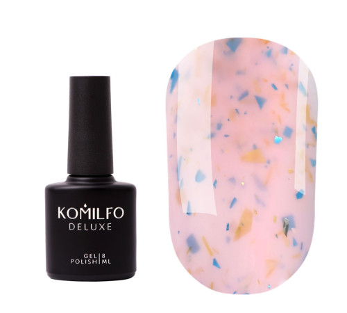 Base for nails Komilfo Potal Base P023, milky pink with potal, 8 ml