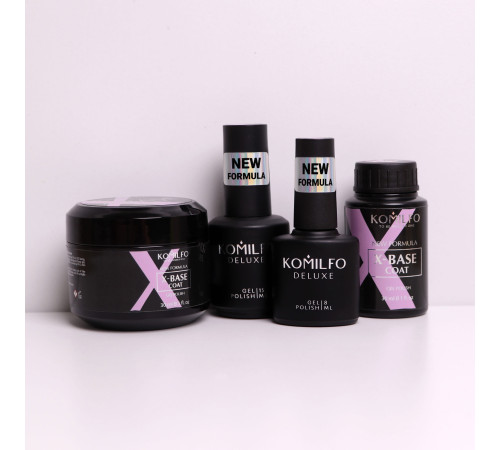 База для нігтів Komilfo X-Base Coat NEW FORMULA, 8 мл