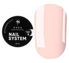 Saga Elastic Nail Base Coat No. 04, peach-pink, 30 ml