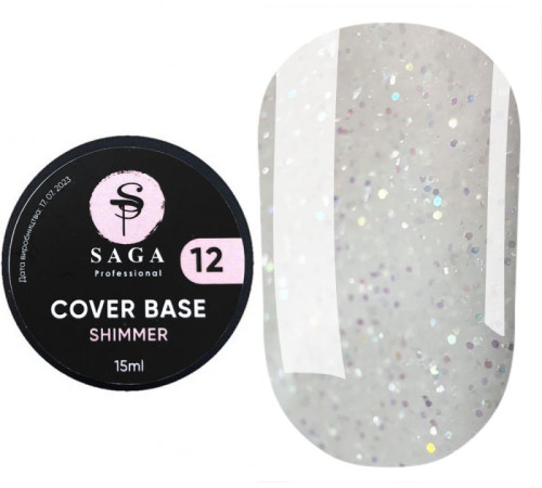 Saga Shimmer base №12, 15ml
