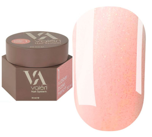 Nail base Valeri Rubber Base French No. 001, 30 ml