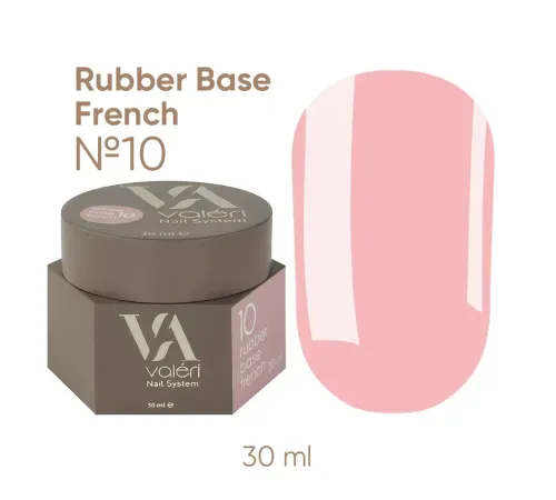 Nail base Valeri Rubber Base French No. 010, 30 ml
