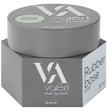 База для нігтів Valeri Rubber Base, прозора, 30 мл