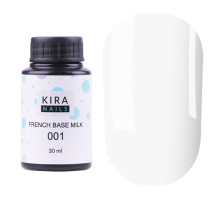Kira Nails French Base Milk No. 001 camouflage base, 30 ml