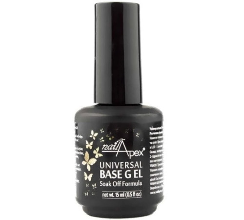 База каучукова універсальна NailApex Soak Off UV Base Gel 15 мл