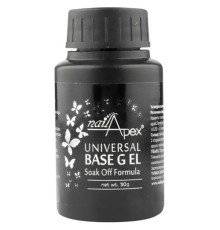База каучуковая универсальная NailApex Soak Off UV Base Gel 30 мл