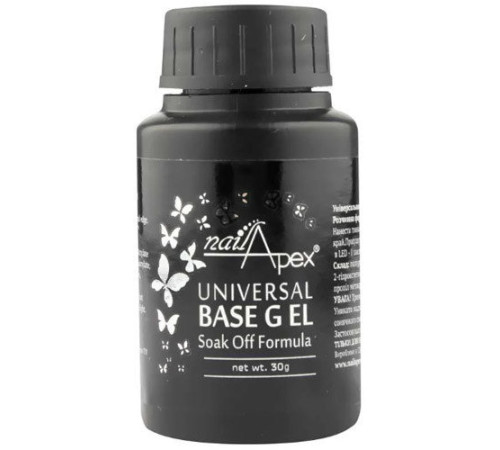 База каучукова універсальна NailApex Soak Off UV Base Gel 30 мл
