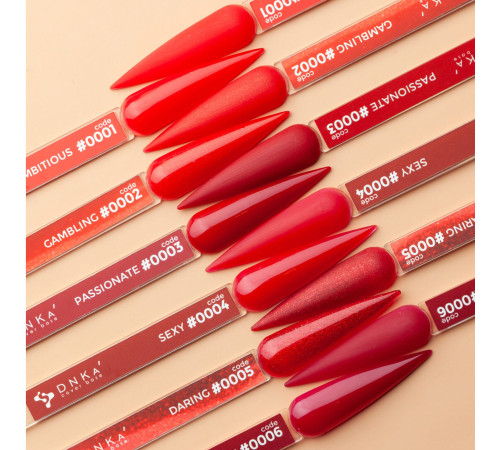 Color base DNKA Cover base No. 001 Ambitious red, 12 ml