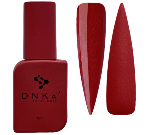 Color base DNKA Cover base No. 002 Gambling red with microglitter, 12 ml