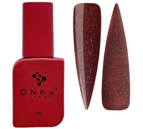 База кольорова DNKA Cover base №005A Hot світловідбиваюча червона, 12 мл