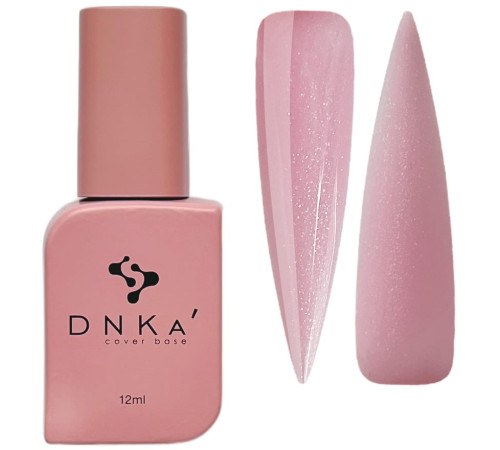 DNKA Cover base color №009 Nice pink with shimmer, 12 ml