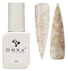 Color base DNKA Cover base No. 011 Famous milky with golden melt, 12 ml