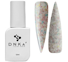 База кольорова DNKA Cover base №011А Hapy молочна з кольоровою поталлю, 12 мл