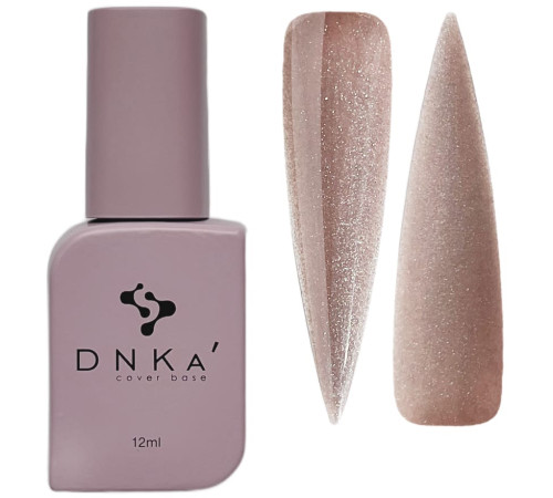 База кольорова DNKA Cover base №012 Shining бежева світловідбиваюча, 12 мл