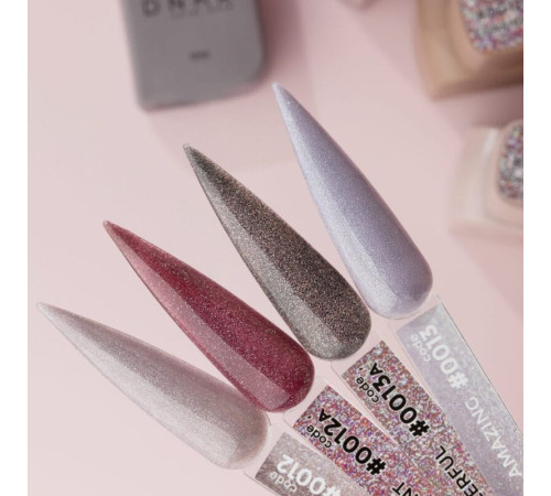 Color base DNKA Cover base No. 013 Amazing gray with silver shimmer, 12 ml