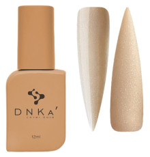 База кольорова DNKA Cover base №028 Mysterious бежева з голографічними блискітками, 12 мл