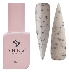 База кольорова DNKA Cover base №037А Supreme сіро-рожева з чорно-білими крихтами, 12 мл