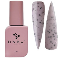 База цветная DNKA Cover base №039A Different розовая с черно-белыми крошками, 12 мл
