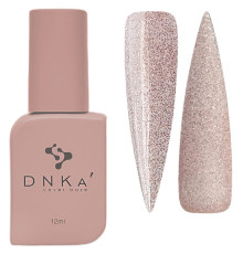 База кольорова DNKA Cover base №041 Stunning прозоро-бежева з голофрафічними блискітками, 12 мл
