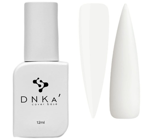 База кольорова DNKA Cover base №043 Faithful біла, 12 мл