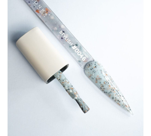 База кольорова DNKA Cover base №046 Stilish сіра з поталлю, 12 мл