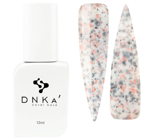 База кольорова DNKA Cover base №048 Chic біла з поталлю, 12 мл