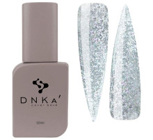 База кольорова DNKA Cover base №049 Hype світловідбиваюча з кольоровими крихтами, 12 мл